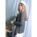 Dropped Open-Front Sweater